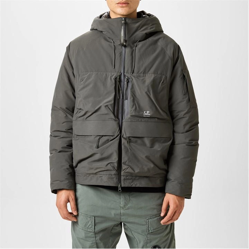 CP Company Micro-M Hooded Down Jacket - Green